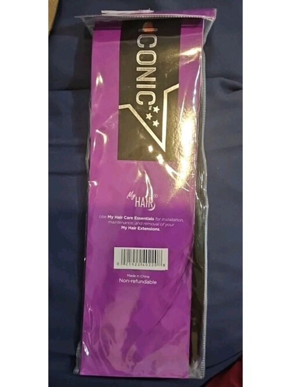 My Hair ICONIC 10" Human Hair Blend In JER BLACK NEW - 1 Pack
